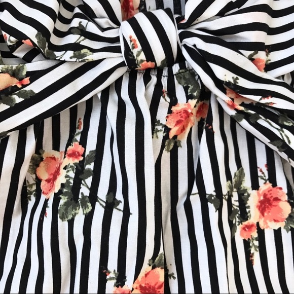 Striped Babydoll Floral Tank - Picture 6 of 8